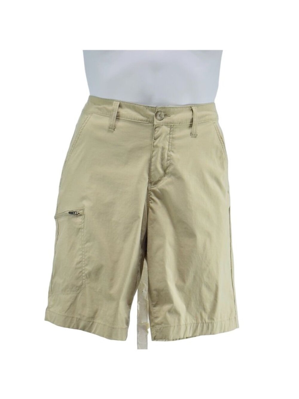 WEATHERPROOF Vintage Men's Regular Fit Khaki Cargo Shorts Nylon/Spandex Size 32